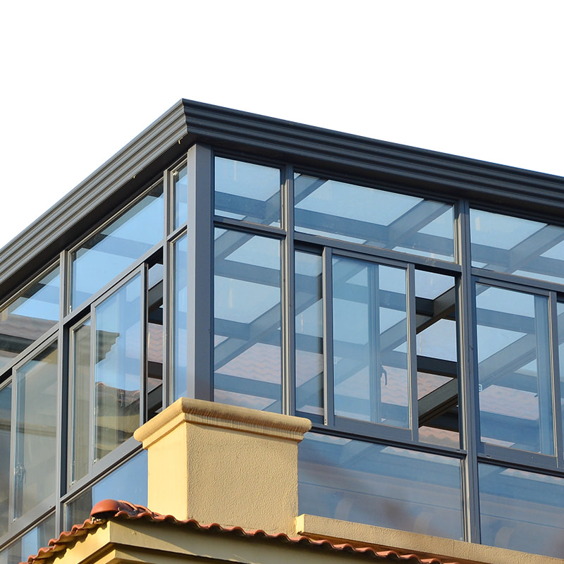Veranda in alluminio (sistema opzionale)